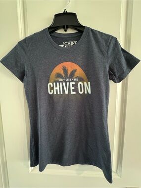 Chive On Women's Short Sleeve Tee - Navy
